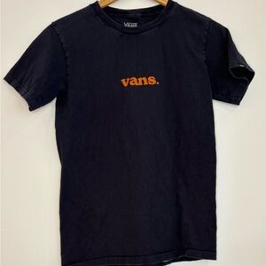 Vans Tee with Bold Orange Logo